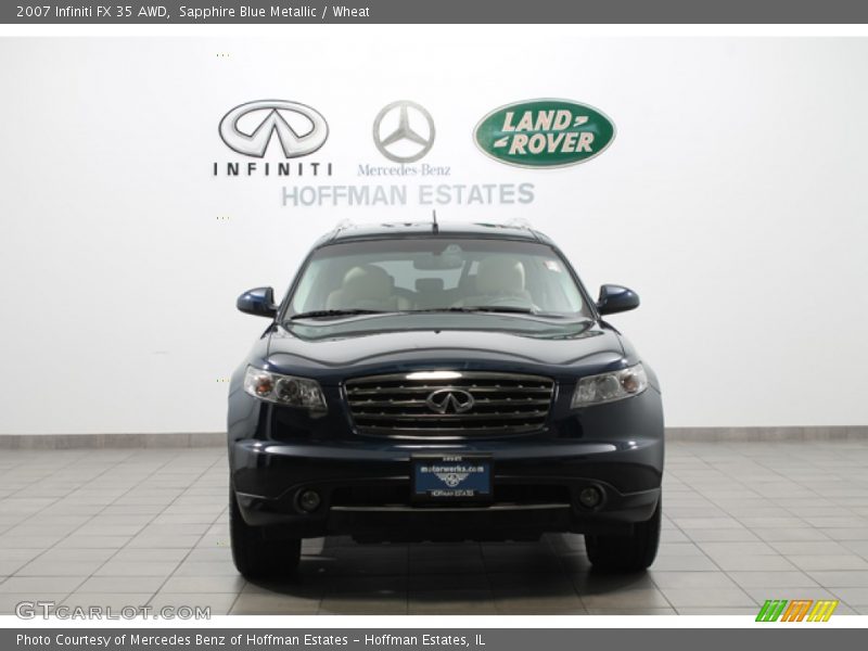 Sapphire Blue Metallic / Wheat 2007 Infiniti FX 35 AWD