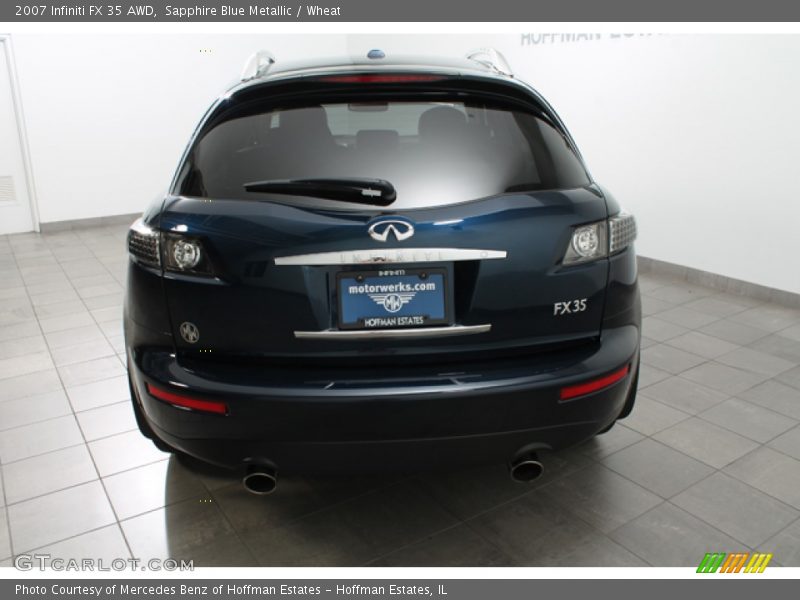 Sapphire Blue Metallic / Wheat 2007 Infiniti FX 35 AWD