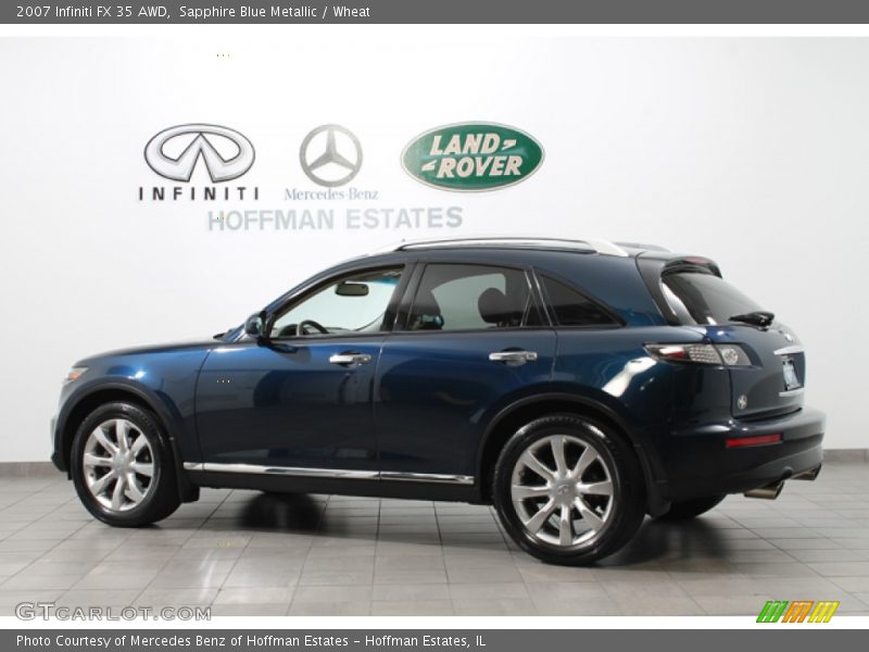 Sapphire Blue Metallic / Wheat 2007 Infiniti FX 35 AWD