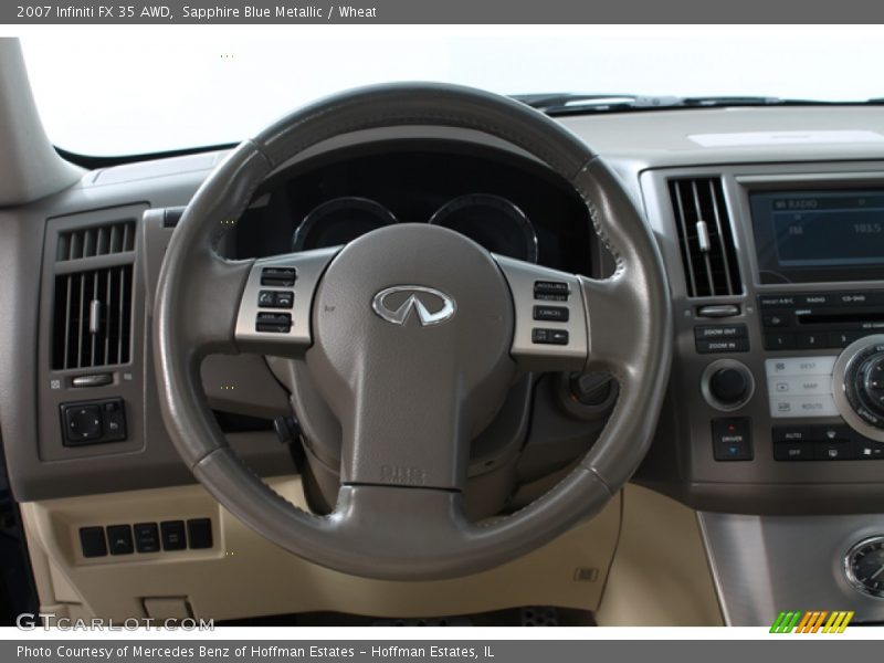 Sapphire Blue Metallic / Wheat 2007 Infiniti FX 35 AWD