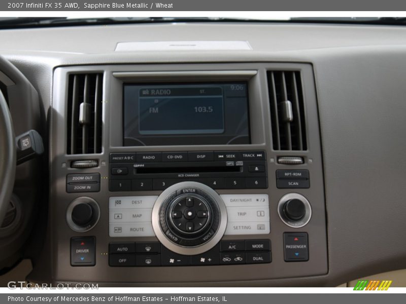 Sapphire Blue Metallic / Wheat 2007 Infiniti FX 35 AWD