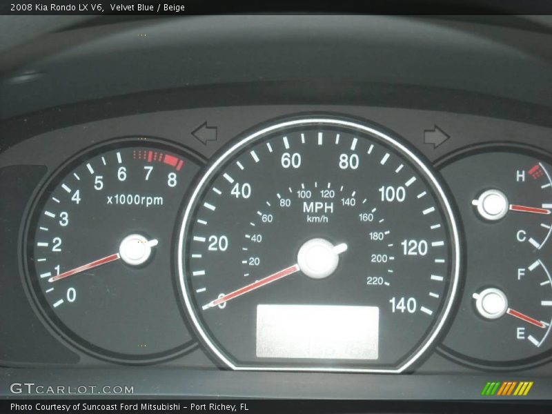 Velvet Blue / Beige 2008 Kia Rondo LX V6