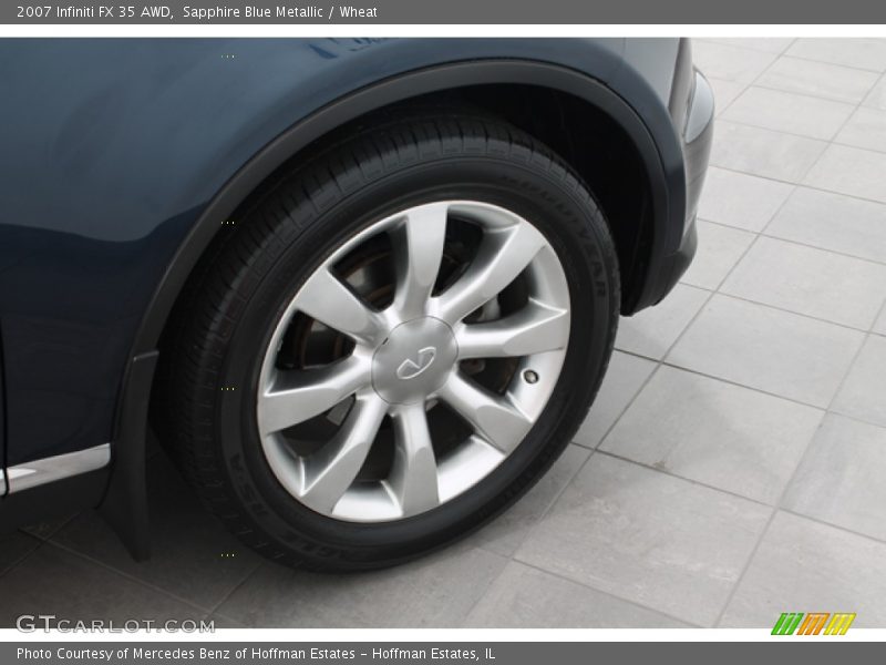 Sapphire Blue Metallic / Wheat 2007 Infiniti FX 35 AWD