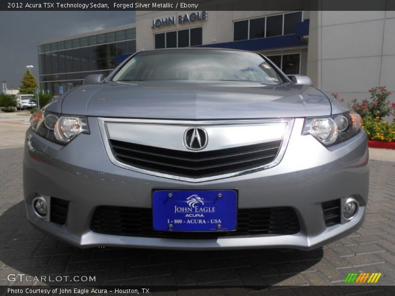 Forged Silver Metallic / Ebony 2012 Acura TSX Technology Sedan
