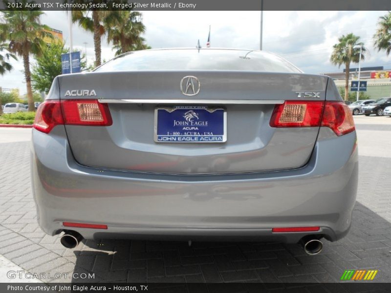 Forged Silver Metallic / Ebony 2012 Acura TSX Technology Sedan