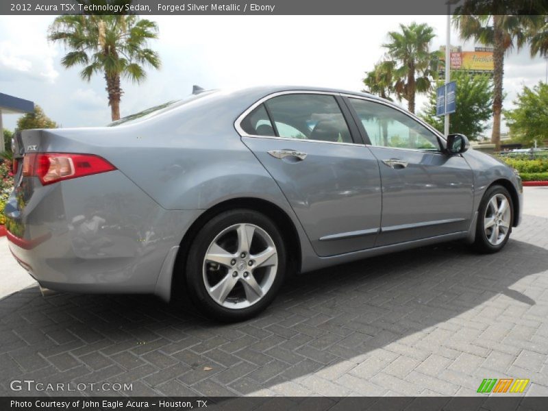 Forged Silver Metallic / Ebony 2012 Acura TSX Technology Sedan