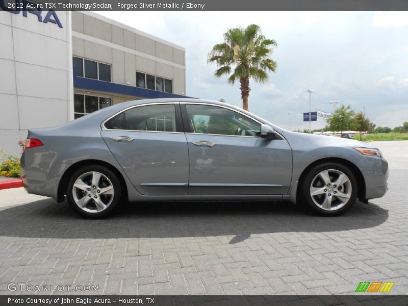 Forged Silver Metallic / Ebony 2012 Acura TSX Technology Sedan