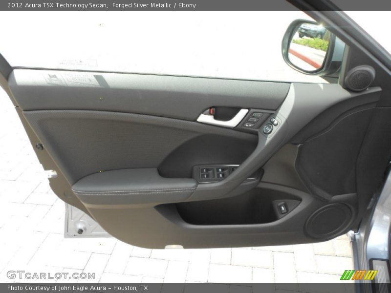Forged Silver Metallic / Ebony 2012 Acura TSX Technology Sedan