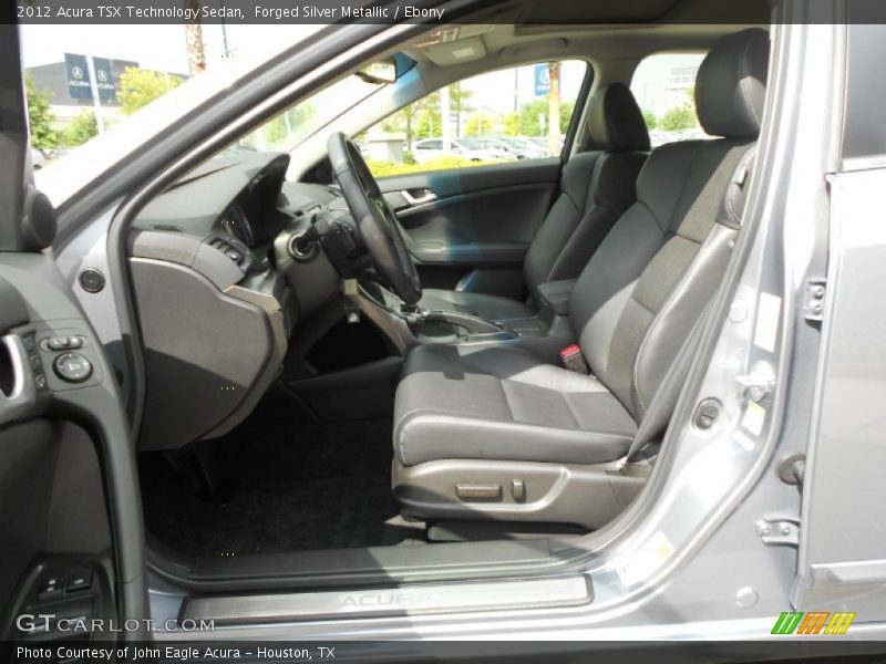 Forged Silver Metallic / Ebony 2012 Acura TSX Technology Sedan