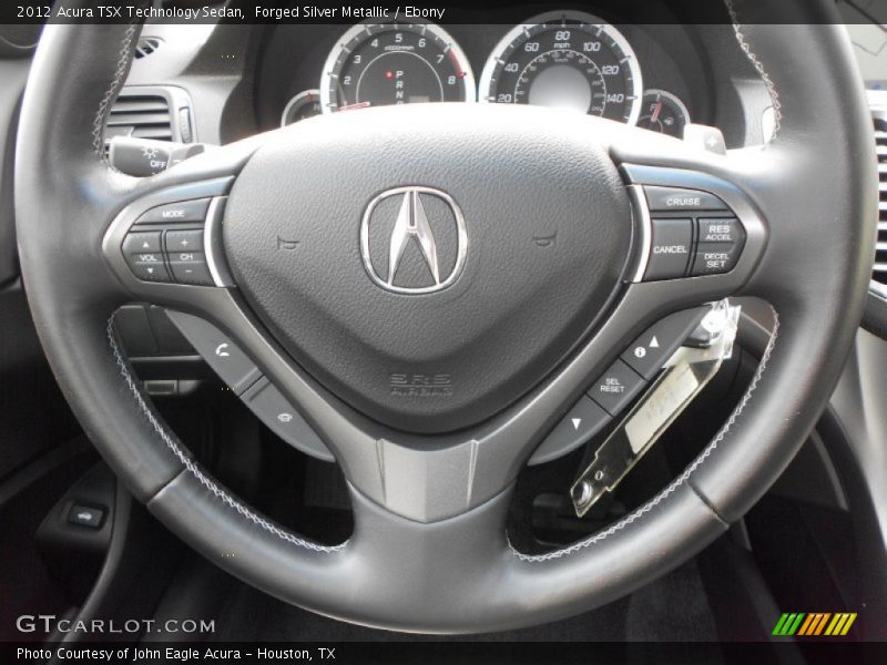Forged Silver Metallic / Ebony 2012 Acura TSX Technology Sedan