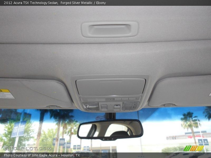 Forged Silver Metallic / Ebony 2012 Acura TSX Technology Sedan