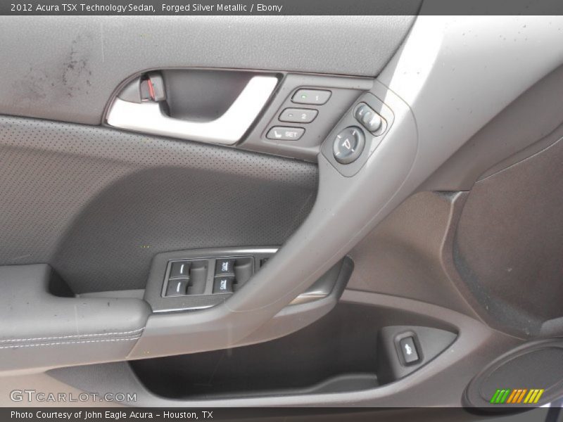 Forged Silver Metallic / Ebony 2012 Acura TSX Technology Sedan