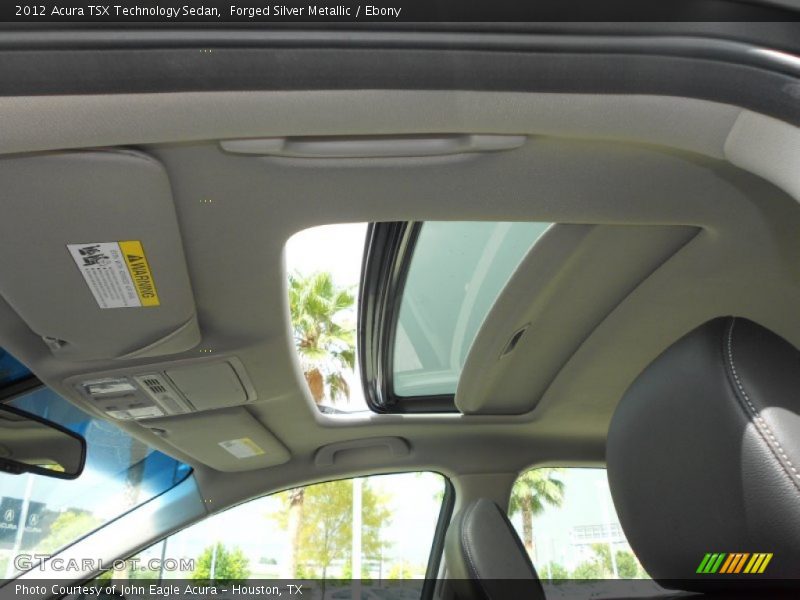 Forged Silver Metallic / Ebony 2012 Acura TSX Technology Sedan