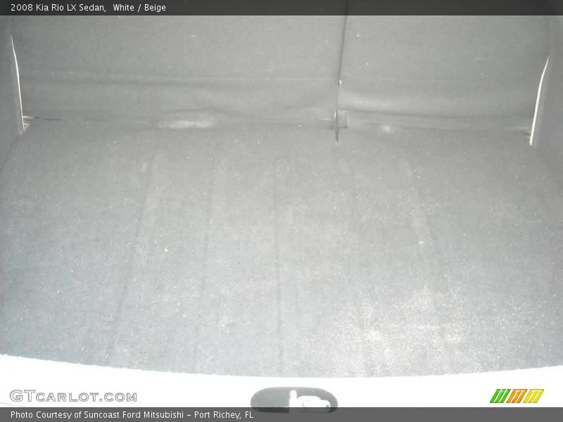 White / Beige 2008 Kia Rio LX Sedan