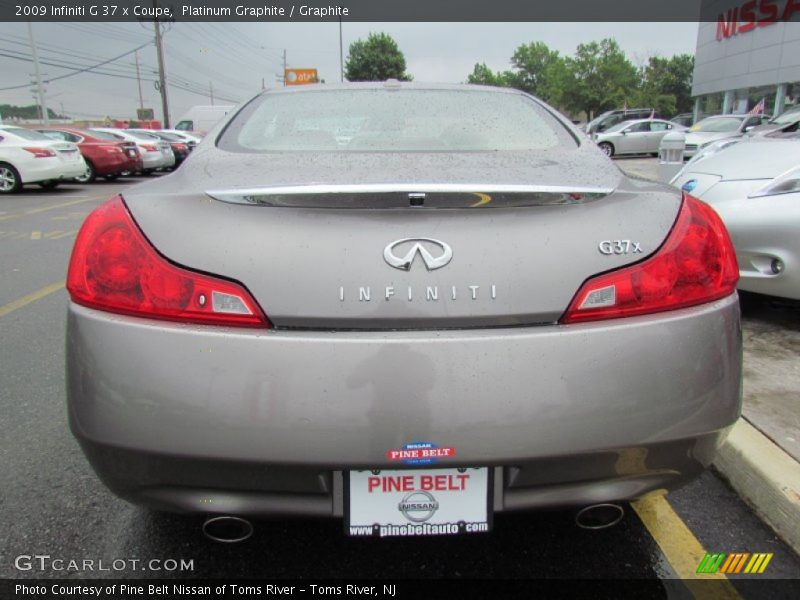 Platinum Graphite / Graphite 2009 Infiniti G 37 x Coupe