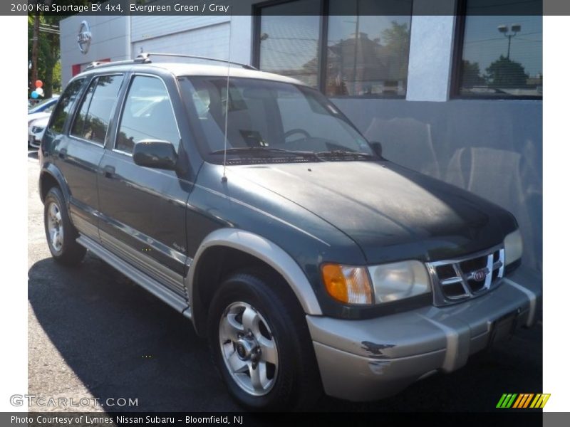 Evergreen Green / Gray 2000 Kia Sportage EX 4x4