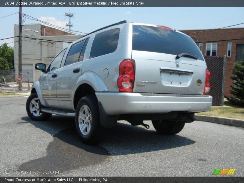 Brilliant Silver Metallic / Medium Slate Gray 2004 Dodge Durango Limited 4x4