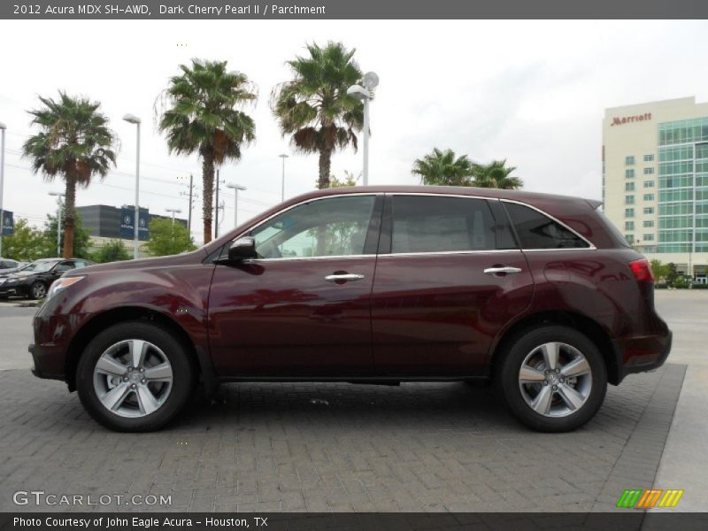 Dark Cherry Pearl II / Parchment 2012 Acura MDX SH-AWD
