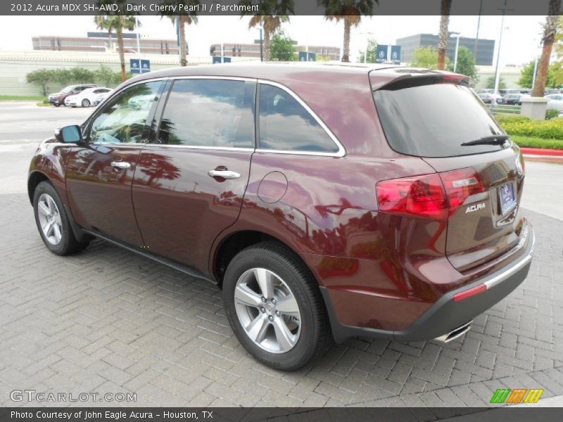 Dark Cherry Pearl II / Parchment 2012 Acura MDX SH-AWD