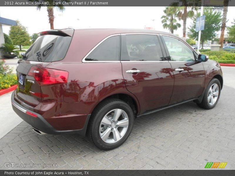 Dark Cherry Pearl II / Parchment 2012 Acura MDX SH-AWD