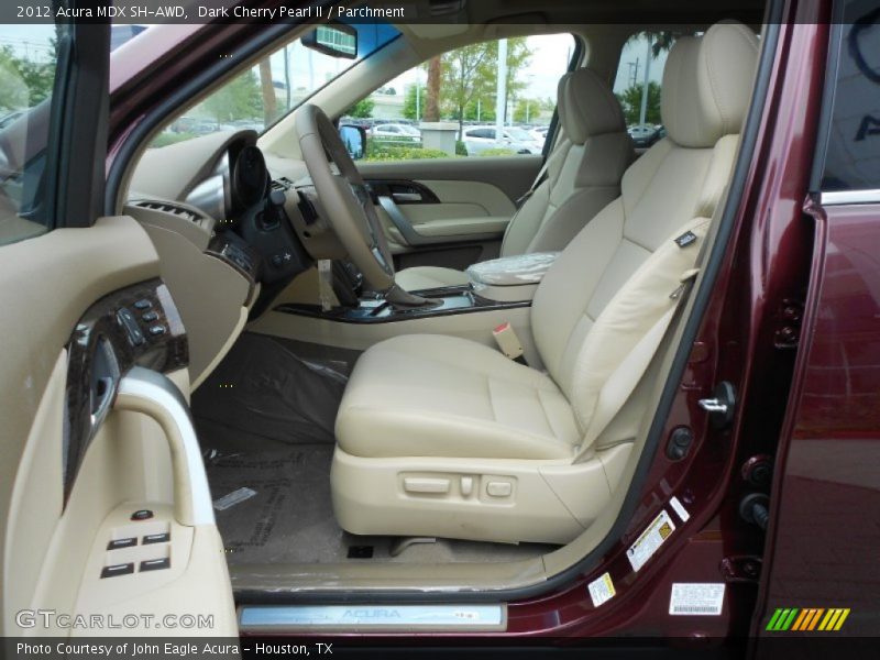 Dark Cherry Pearl II / Parchment 2012 Acura MDX SH-AWD