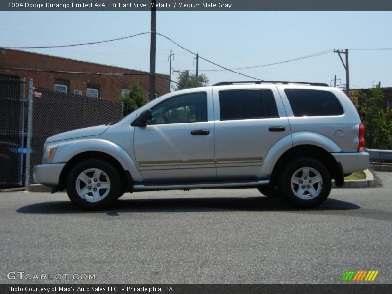 Brilliant Silver Metallic / Medium Slate Gray 2004 Dodge Durango Limited 4x4