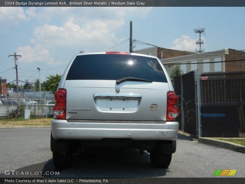 Brilliant Silver Metallic / Medium Slate Gray 2004 Dodge Durango Limited 4x4