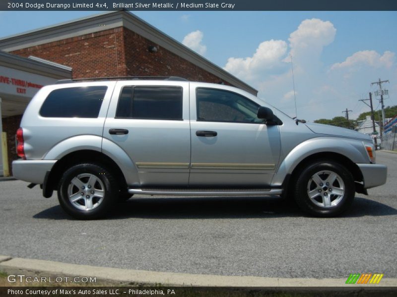 Brilliant Silver Metallic / Medium Slate Gray 2004 Dodge Durango Limited 4x4