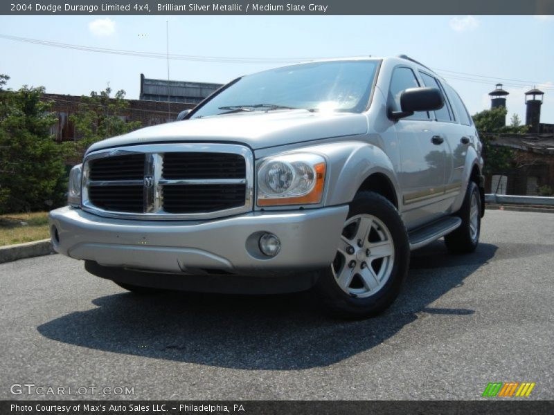 Brilliant Silver Metallic / Medium Slate Gray 2004 Dodge Durango Limited 4x4