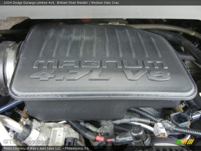  2004 Durango Limited 4x4 Engine - 4.7 Liter SOHC 16-Valve Magnum V8