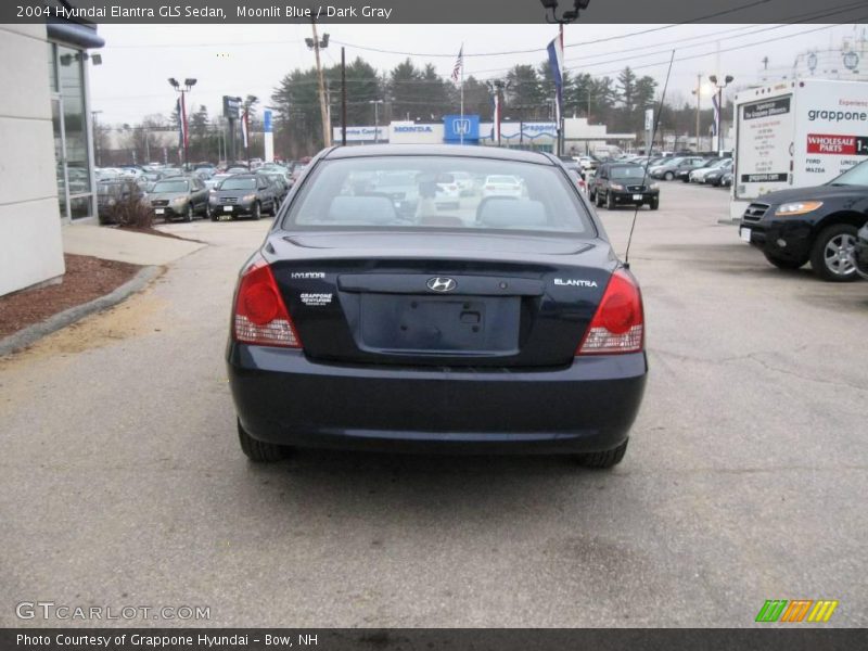 Moonlit Blue / Dark Gray 2004 Hyundai Elantra GLS Sedan