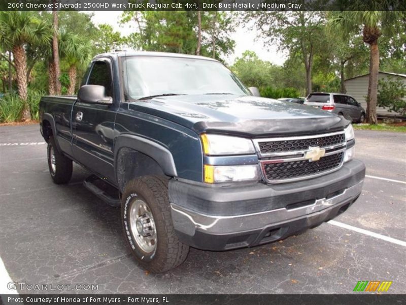 Dark Blue Metallic / Medium Gray 2006 Chevrolet Silverado 2500HD Work Truck Regular Cab 4x4