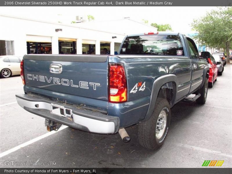 Dark Blue Metallic / Medium Gray 2006 Chevrolet Silverado 2500HD Work Truck Regular Cab 4x4