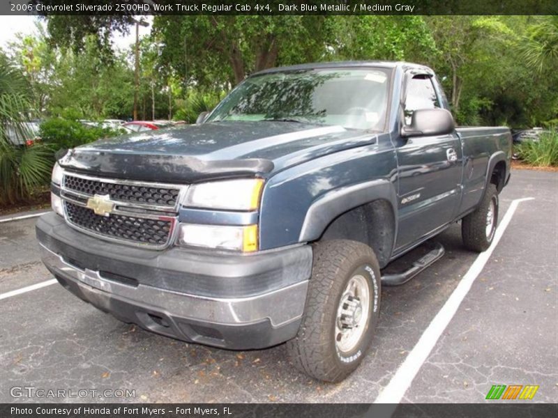 Dark Blue Metallic / Medium Gray 2006 Chevrolet Silverado 2500HD Work Truck Regular Cab 4x4