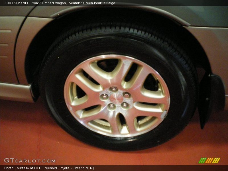 Seamist Green Pearl / Beige 2003 Subaru Outback Limited Wagon