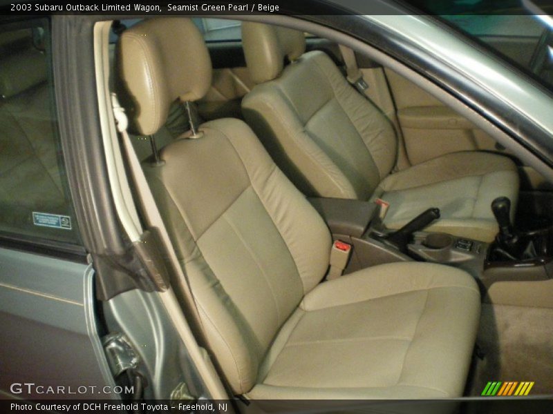 Seamist Green Pearl / Beige 2003 Subaru Outback Limited Wagon