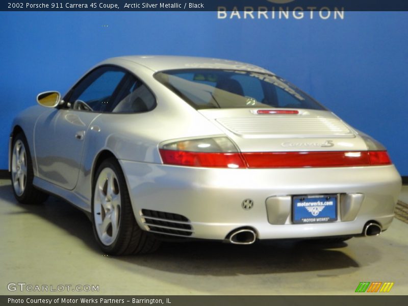 Arctic Silver Metallic / Black 2002 Porsche 911 Carrera 4S Coupe