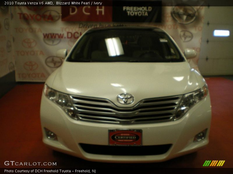 Blizzard White Pearl / Ivory 2010 Toyota Venza V6 AWD