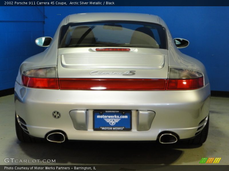 Arctic Silver Metallic / Black 2002 Porsche 911 Carrera 4S Coupe