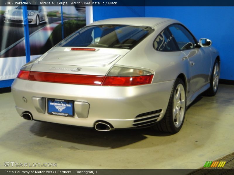 Arctic Silver Metallic / Black 2002 Porsche 911 Carrera 4S Coupe
