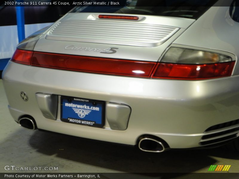 Arctic Silver Metallic / Black 2002 Porsche 911 Carrera 4S Coupe