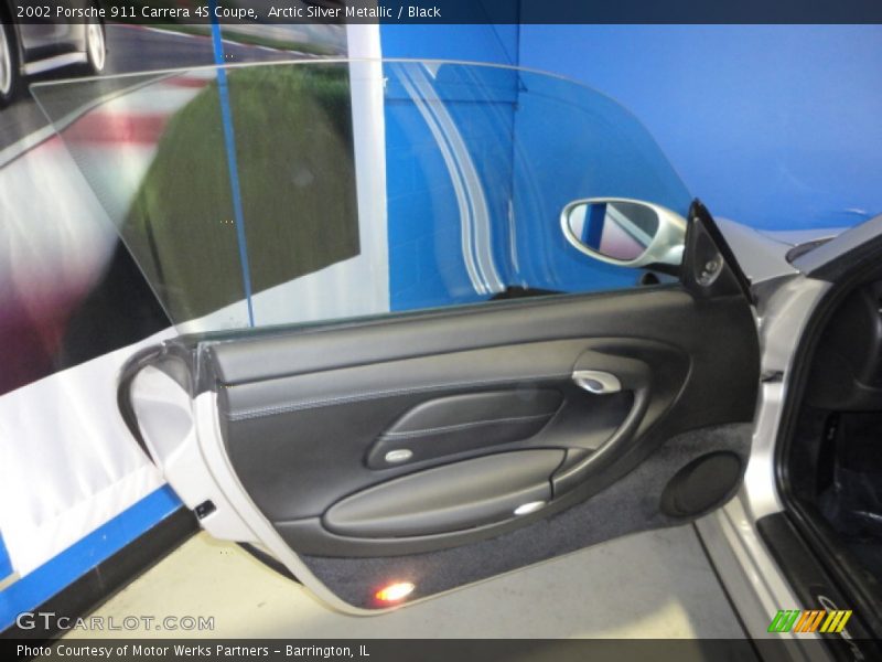 Arctic Silver Metallic / Black 2002 Porsche 911 Carrera 4S Coupe
