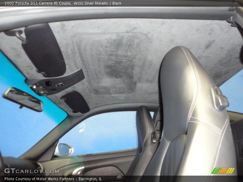 Arctic Silver Metallic / Black 2002 Porsche 911 Carrera 4S Coupe