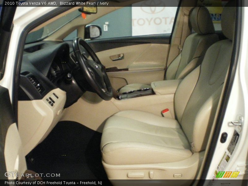 Blizzard White Pearl / Ivory 2010 Toyota Venza V6 AWD