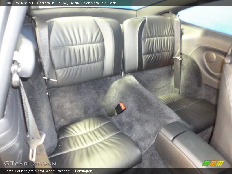 Arctic Silver Metallic / Black 2002 Porsche 911 Carrera 4S Coupe
