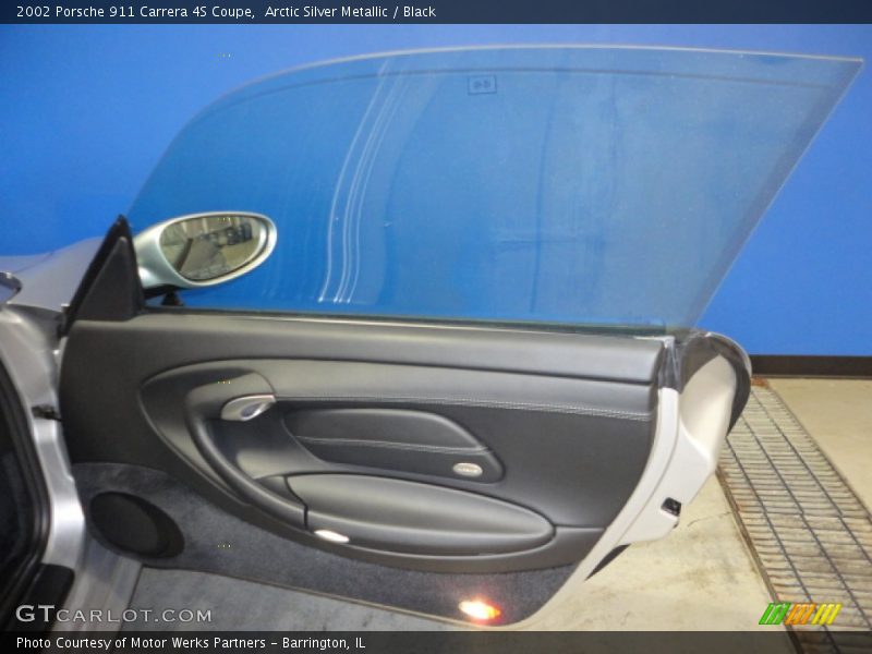 Arctic Silver Metallic / Black 2002 Porsche 911 Carrera 4S Coupe
