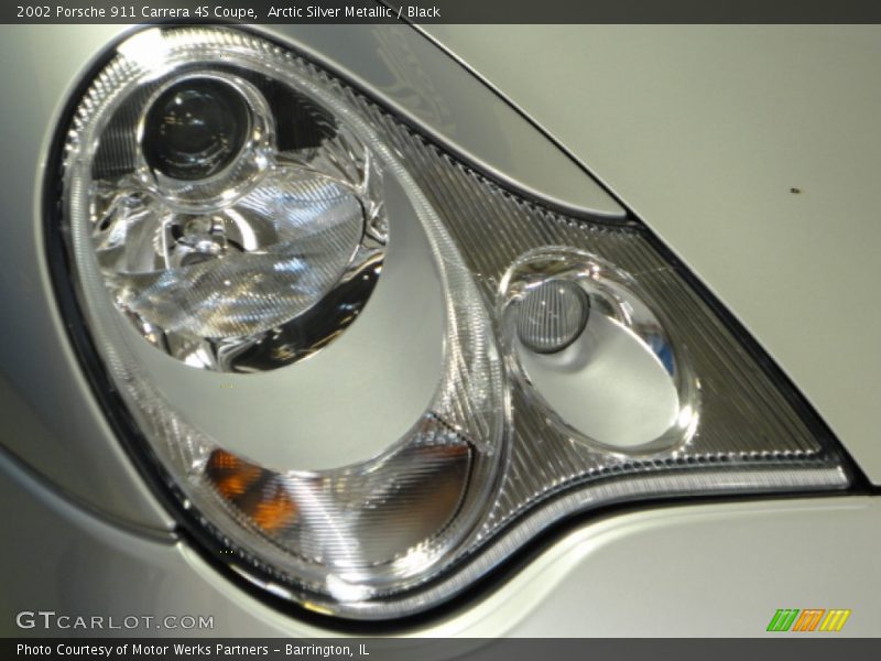 Arctic Silver Metallic / Black 2002 Porsche 911 Carrera 4S Coupe