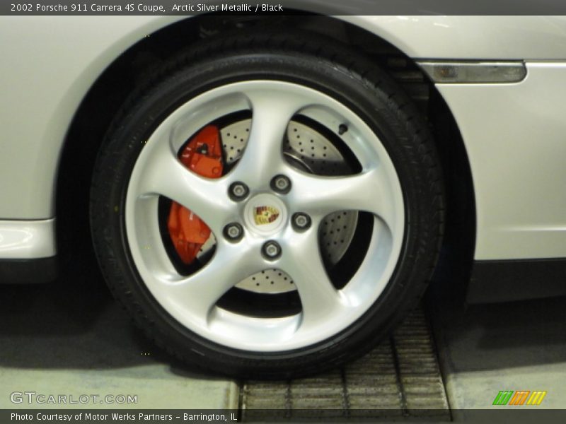 Arctic Silver Metallic / Black 2002 Porsche 911 Carrera 4S Coupe