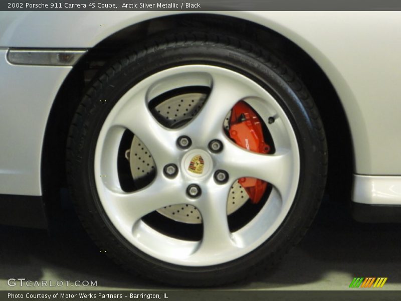 Arctic Silver Metallic / Black 2002 Porsche 911 Carrera 4S Coupe