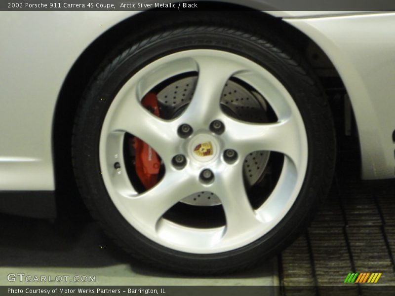 Arctic Silver Metallic / Black 2002 Porsche 911 Carrera 4S Coupe